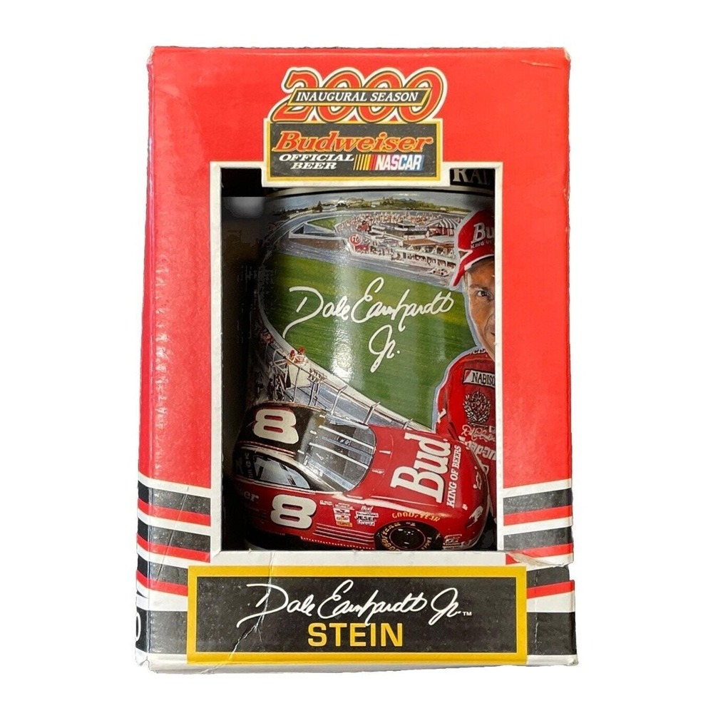 Dale Earnhardt Jr Budweiser Nascar 2000 Inaugural Season Official Beer Stein